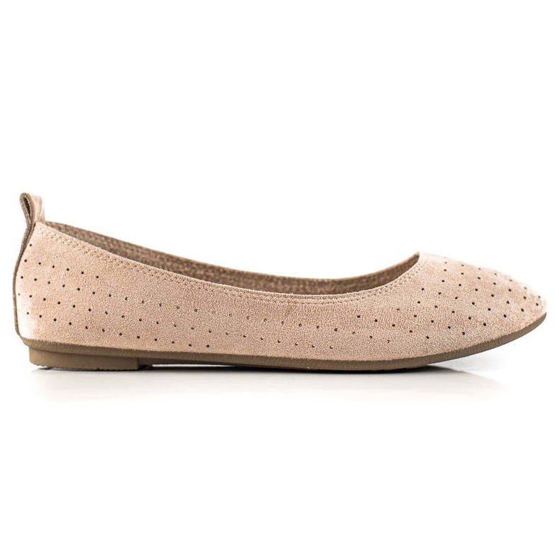 TRENDI Cómodas bailarinas caladas beige TRENDI Cómodas bailarinas caladas beige