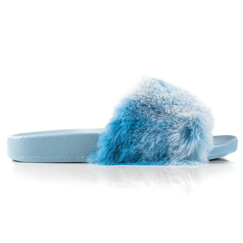 TRENDI Zapatillas con piel azul