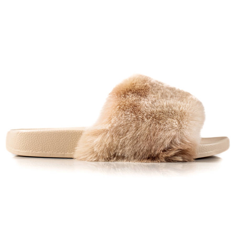 TRENDI Zapatillas con piel beige marrón