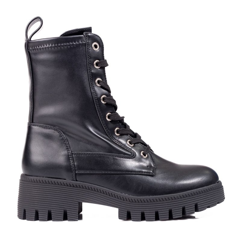 Diamantique Tramperos con cordones clásicos negro