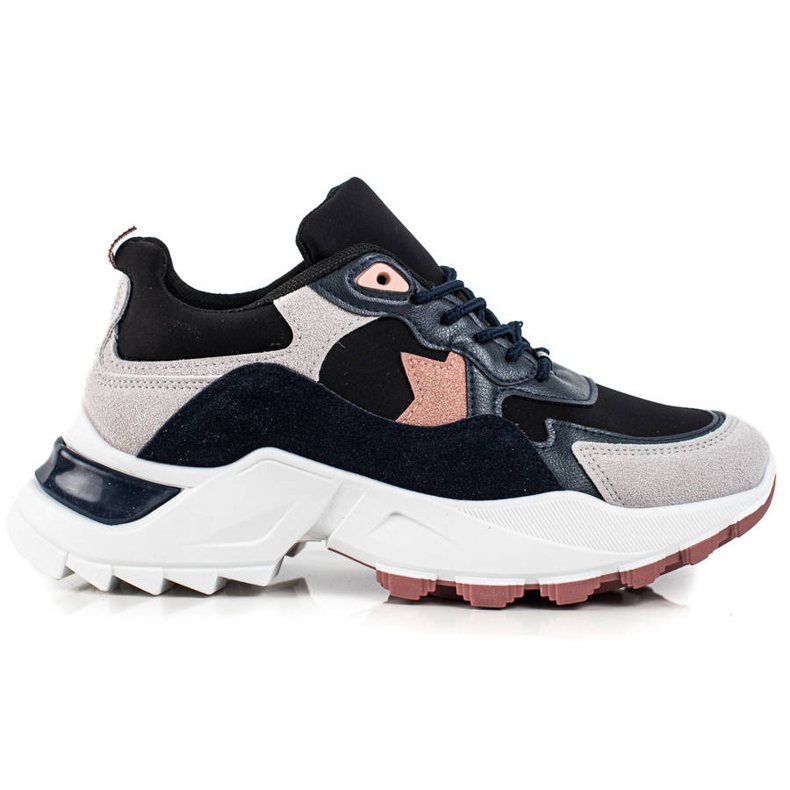 Sweet Shoes Zapatillas de moda beige negro rosado