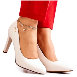 Zapatos de salón para mujer con tacón Sergio Leone Beige claro Campbell