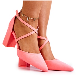 PS1 Zapatos De Salón De Mujer En Un Tacón En Futuro Rosa Neón rosado