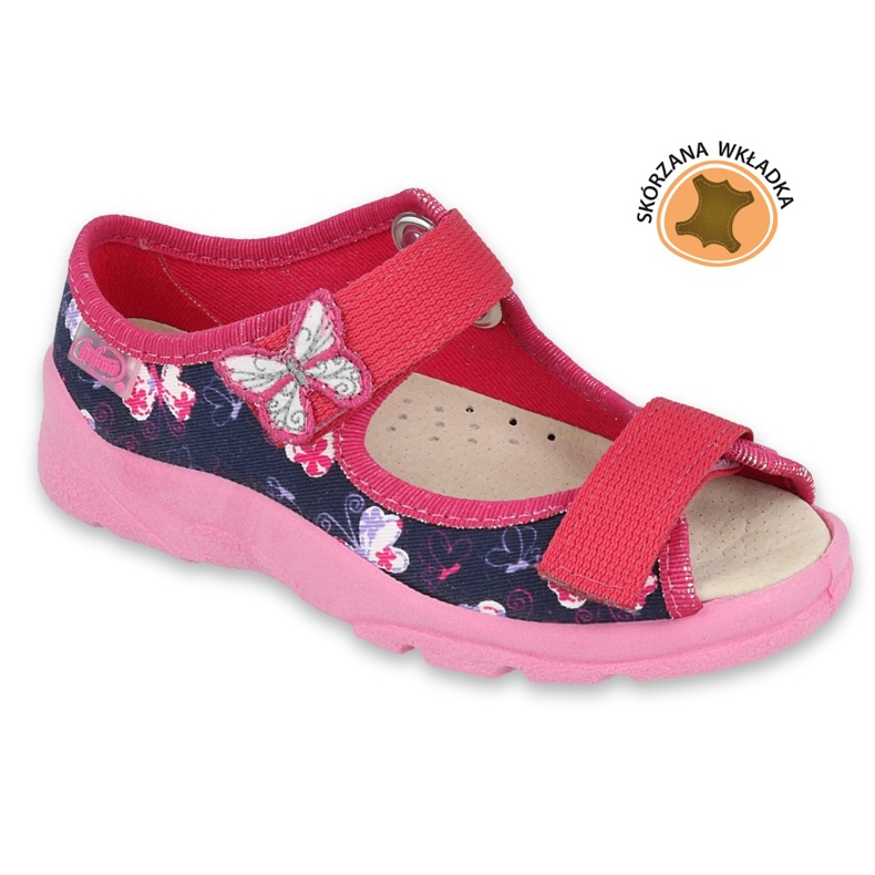 Calzado infantil befado 869X145 azul marino rosado