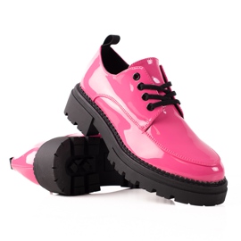 La.Fi Zapatos con cordones con estilo rosado