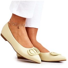 PS1 Bailarinas De Cuero En Spitz Verde Brillante De Rachelle amarillo PS1 Bailarinas De Cuero En Spitz Verde Brillante De Rachelle amarillo