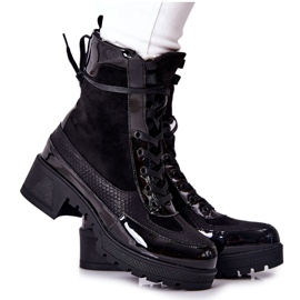 Botas de piel Meridiah negras negro