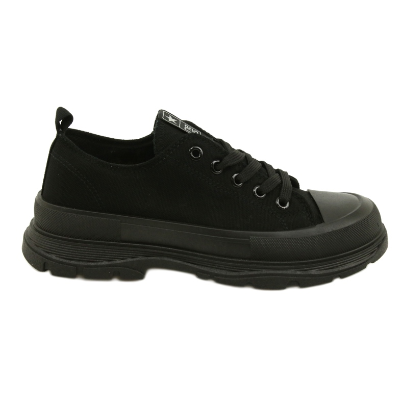 News Zapatillas de deporte femeninas en la plataforma negra 21sp02-1400 negro