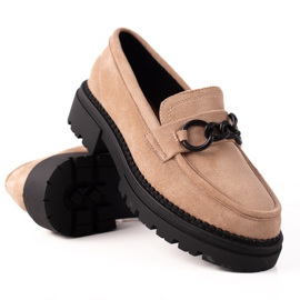Mocasines de moda en la plataforma LA.FI beige Mocasines de moda en la plataforma LA.FI beige