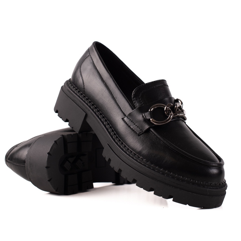 Mocasines de moda en la plataforma LA.FI negro Mocasines de moda en la plataforma LA.FI negro