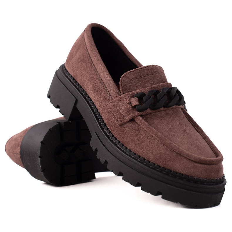 Mocasines LA.FI de ante marrón negro