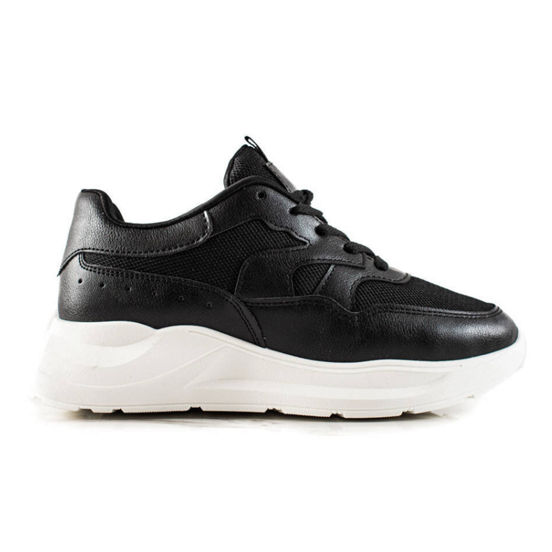 TRENDI Zapatillas clásicas negras negro