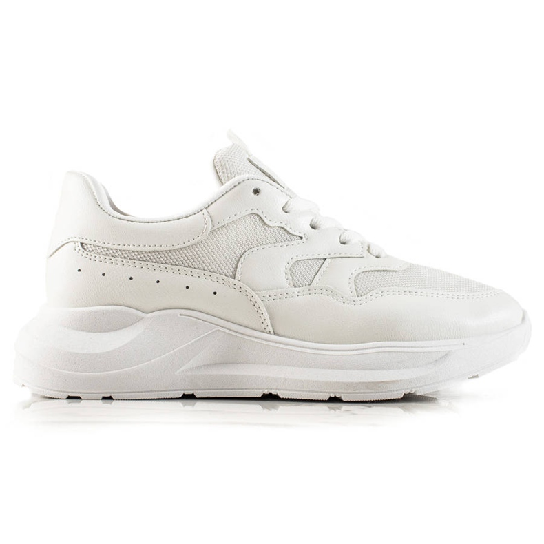 TRENDI Zapatillas clásicas blancas blanco