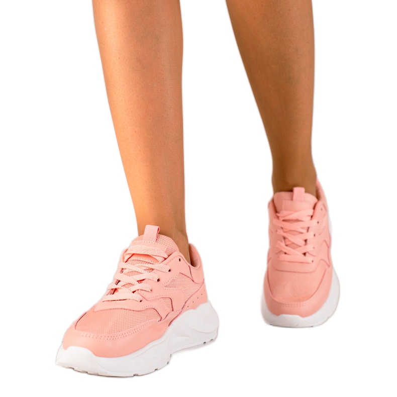 TRENDI Zapatillas clásicas rosas rosado