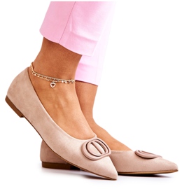 PS1 Bailarinas De Ante Spitz Beige Neriso PS1 Bailarinas De Ante Spitz Beige Neriso