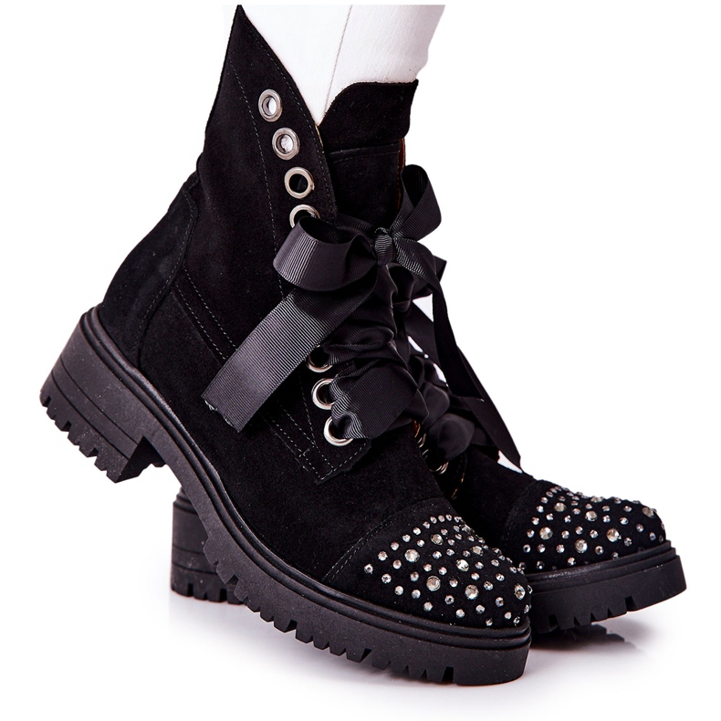 Botas de ante Workery Lewski Shoes Tied 3069 Black negro