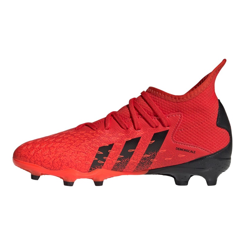 Botas de fútbol adidas Predator Freak.3 Fg Jr FY6282 naranjas y tintos