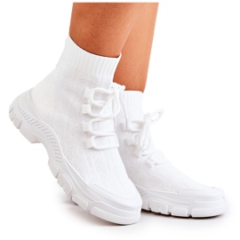 FM1 White Kimberly Sports Calcetines Zapatos blanco