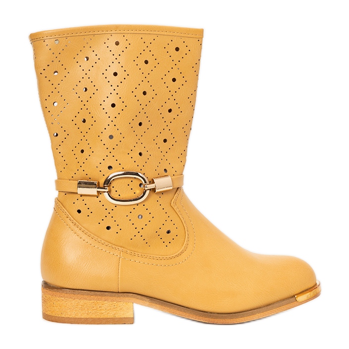 Botas niño valle camel marrón amarillo