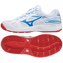 Zapatillas balonmano Mizuno Stealth Star Jr.X1GC210725 blanco azul