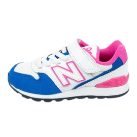 Zapatillas New Balance Jr YV996DC blanco azul rosado