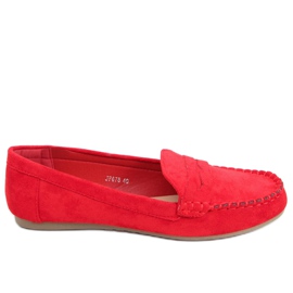 Mocasines mujer Brato Rojo