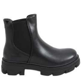 Botines Chelsea de tacón negro Finn Botines Chelsea de tacón negro Finn