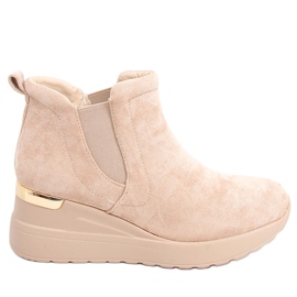 Florens Botas cuña beige