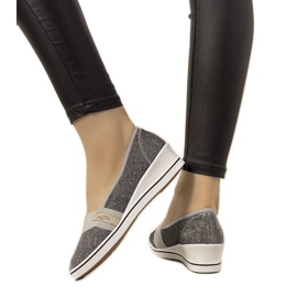 Zapatillas con cuña grises de Burris