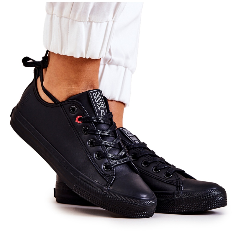 Zapatillas bajas de cuero Big Star JJ274006 Negro