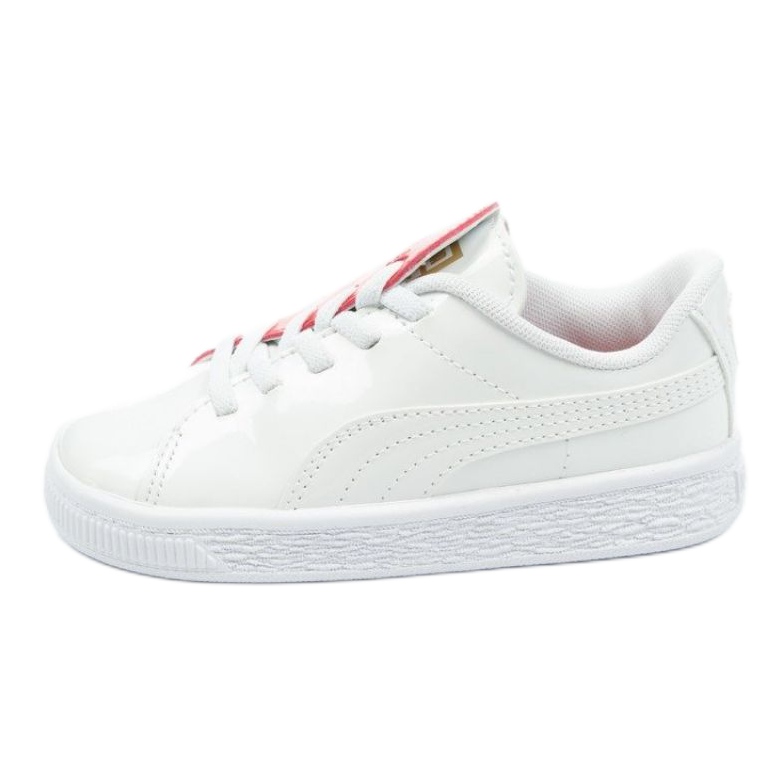 Puma Basket Crush Patent Bebé Jr 369675 01 blanco azul Puma Basket Crush Patent Bebé Jr 369675 01 blanco azul