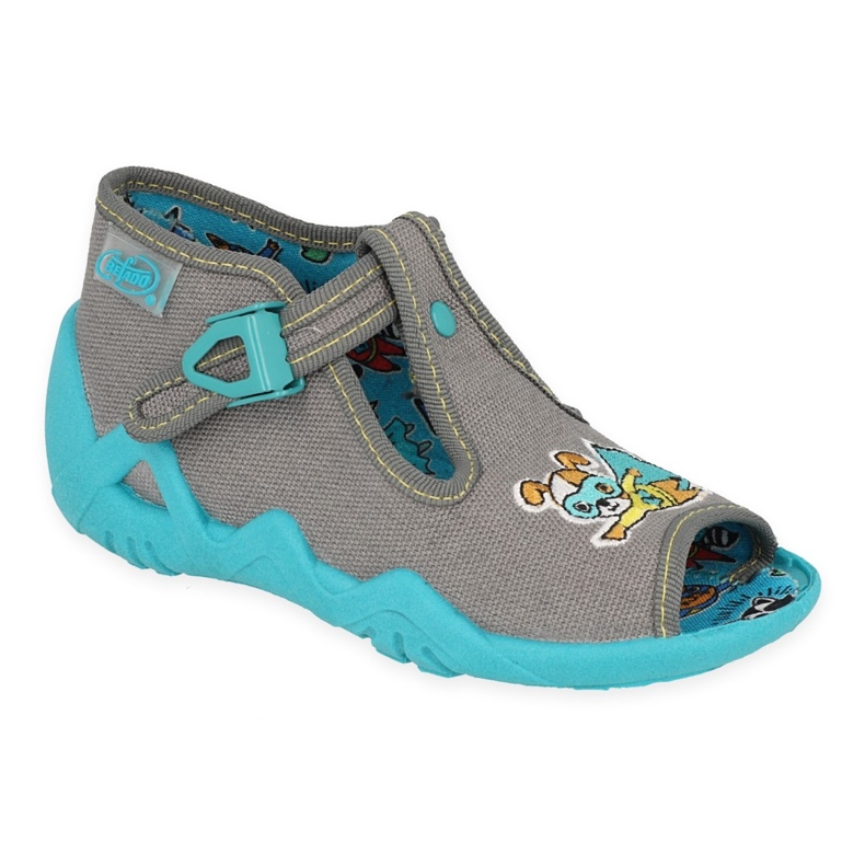 Zapatillas para niños de Befado para el cierre 217p113 gris