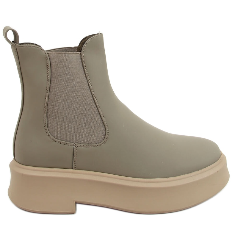 Botines Chelsea con suela gruesa Laos Green verde
