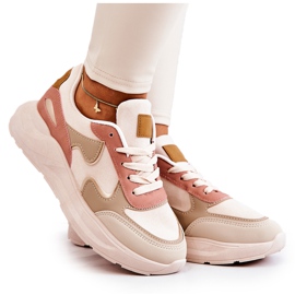 PS1 Deportivas Mujer Sneakers Beige-Rosa Bethell