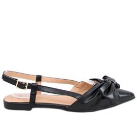 Bailarinas con tacón abierto Candy Black negro