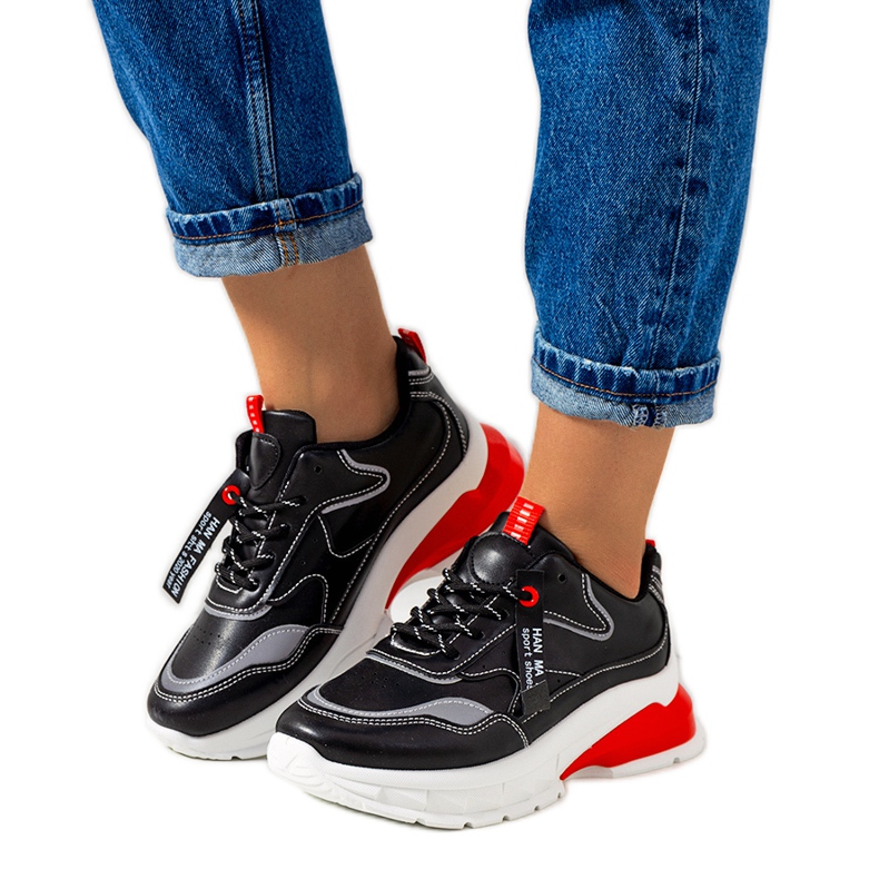 Deportivas negras Barbo de mujer negro gris