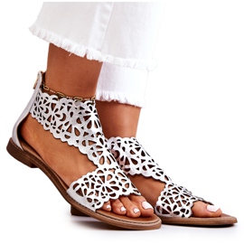 Lewski Shoes Sandalias Piel Caladas Lewski 2699/2 Plata