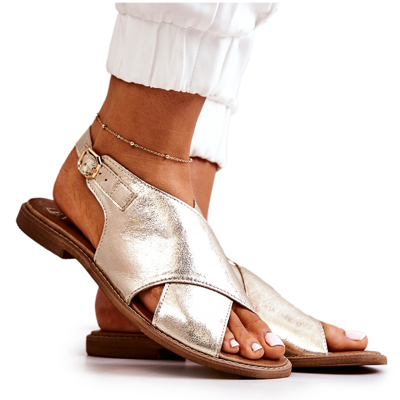 Lewski Shoes Sandalias Piel Lewski 3019 Dorado