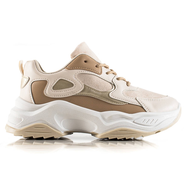Marquiz Zapatillas de moda beige marrón