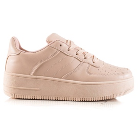 TRENDI Zapatillas clásicas rosas rosado