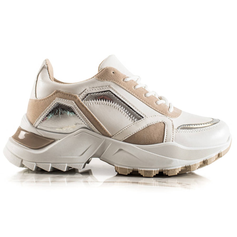 TRENDI Zapatillas con estilo blanco multicolor