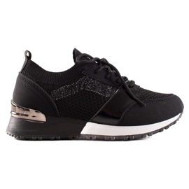 TRENDI Zapatos deportivos con estilo negro TRENDI Zapatos deportivos con estilo negro