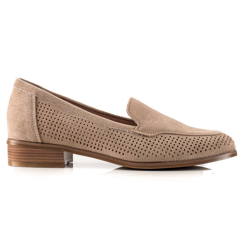 Vinceza Zapatos ante calados beige