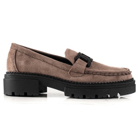 Mocasines moda LA.FI beige marrón