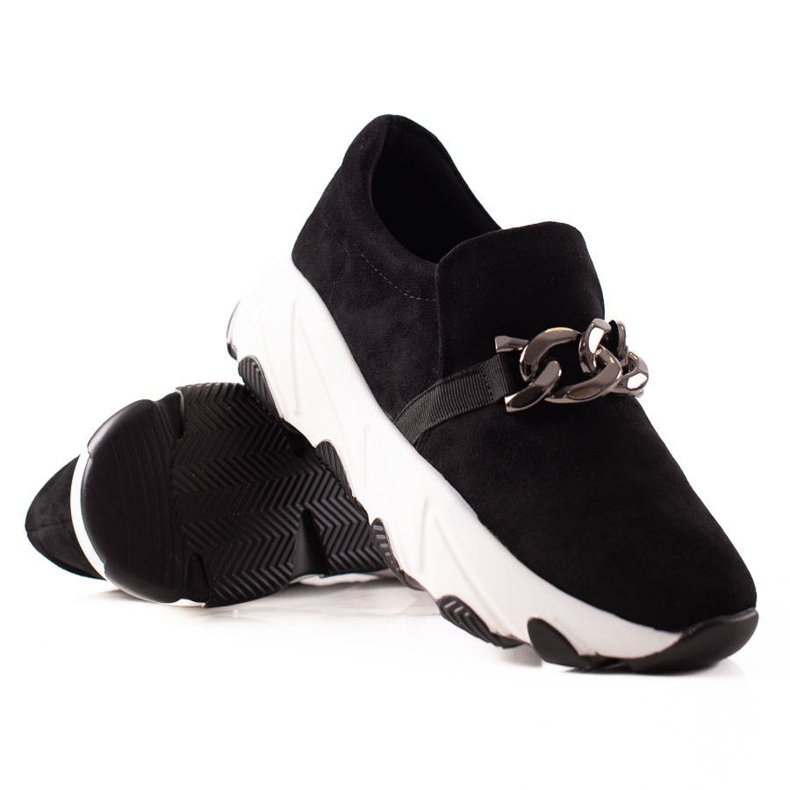 W. Potocki Zapatillas Potocki de ante negro