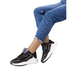 Zapatillas Ingram holográficas negras negro plata
