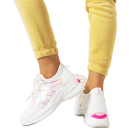 Deportivas Bates rosas y blancas blanco