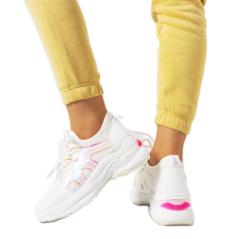 Deportivas Bates rosas y blancas blanco rosado Deportivas Bates rosas y blancas blanco rosado