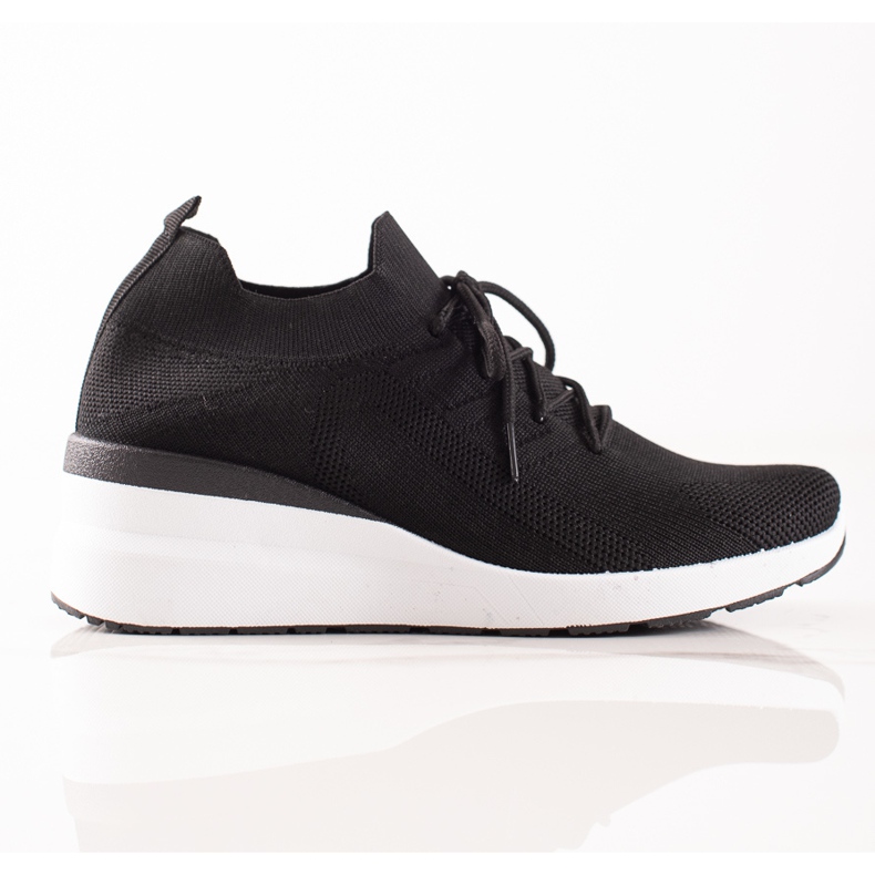 Goodin Zapatos de cuña con cordones negro Goodin Zapatos de cuña con cordones negro