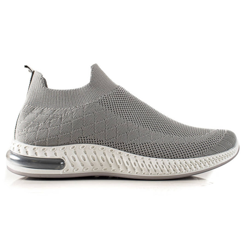 Goodin Zapatillas clásicas sin cordones gris